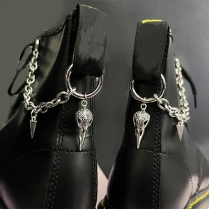 Shoe Chain Decoration, Cross-Shaped Metal Shoe Charm Accessory