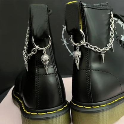 Shoe Chain Decoration, Cross-Shaped Metal Shoe Charm Accessory