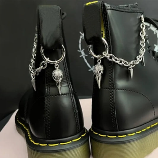 Shoe Chain Decoration, Cross-Shaped Metal Shoe Charm Accessory