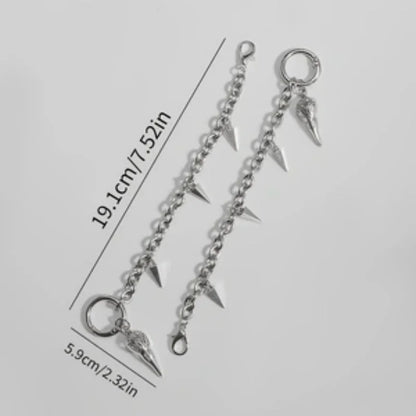 Shoe Chain Decoration, Cross-Shaped Metal Shoe Charm Accessory