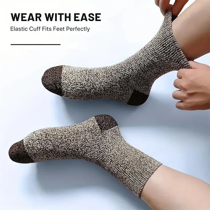 Men’s Winter Socks – Thick Thermal Hiking Socks for Cold Weather