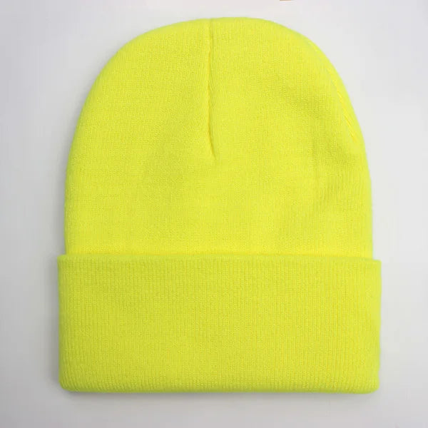 Unisex Beanie Winter Knit Cap – Soft Warm Acrylic Hat for Men & Women