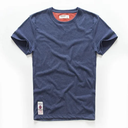 Men's T-Shirts Cotton Short Sleeve Casual O-Neck