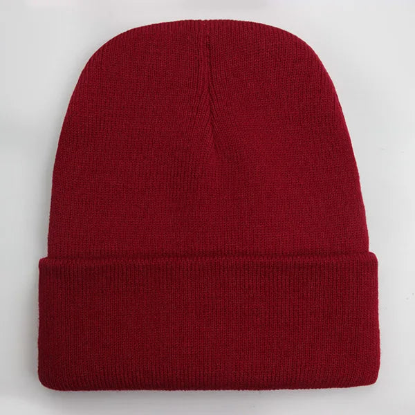 Unisex Beanie Winter Knit Cap – Soft Warm Acrylic Hat for Men & Women