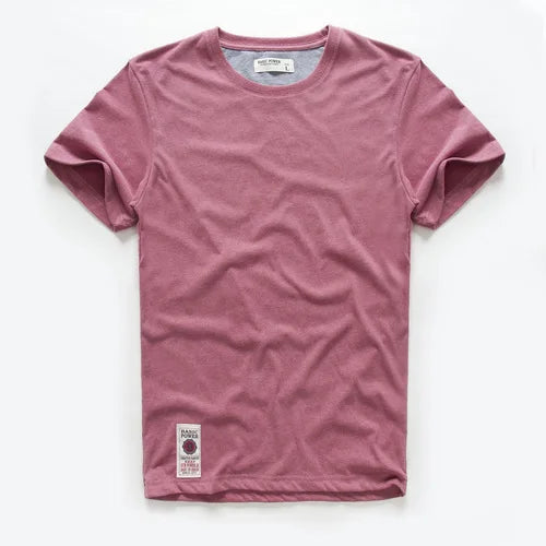 Men's T-Shirts Cotton Short Sleeve Casual O-Neck