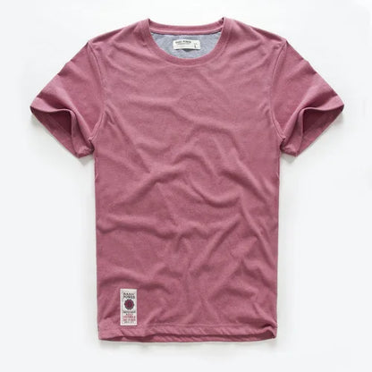 Men's T-Shirts Cotton Short Sleeve Casual O-Neck