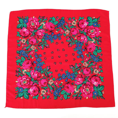 Women's Square Scarf, 70×70cm Printed Head Scarf and Bandana