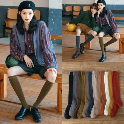 Women’s Thigh High Socks Cotton Warm Long Stockings