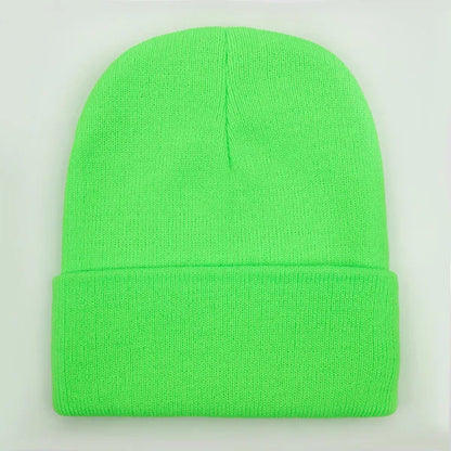 Unisex Beanie Winter Knit Cap – Soft Warm Acrylic Hat for Men & Women