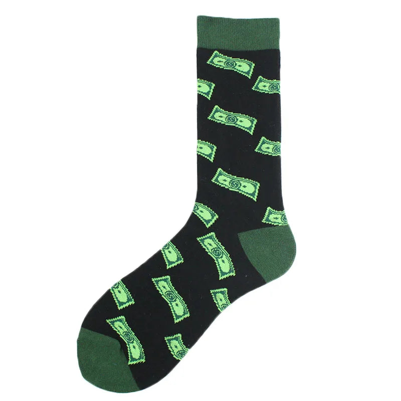 Men's Funny Socks, Novelty Cotton Crew Socks, Crazy Designs