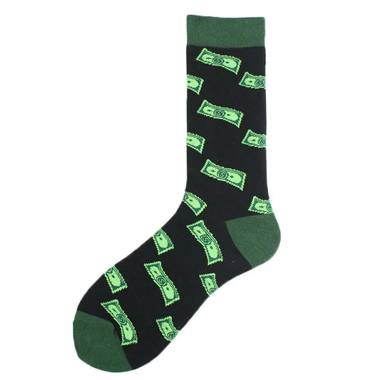 Men's Funny Socks, Novelty Cotton Crew Socks, Crazy Designs
