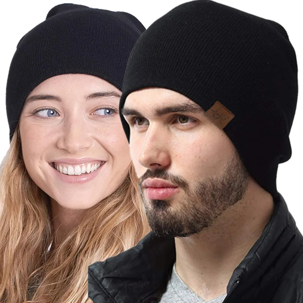 Winter Beanie, Warm Knitted Hat for Men and Women