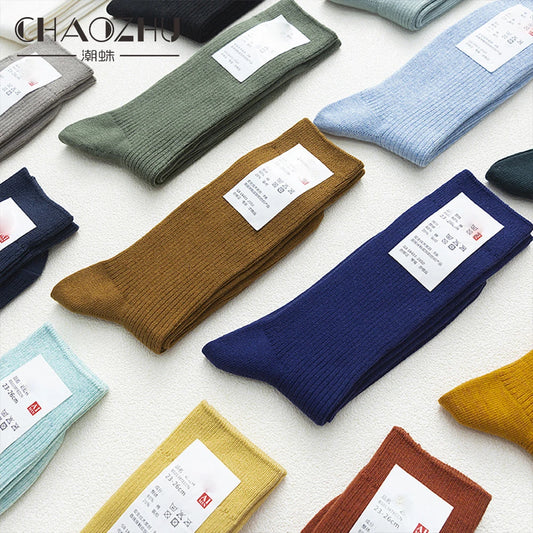 Men's Cotton Socks – Stretch Crew Socks for Casual Daily Wear
