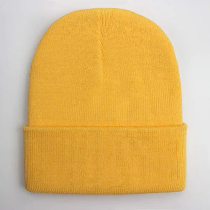 Unisex Beanie Winter Knit Cap – Soft Warm Acrylic Hat for Men & Women