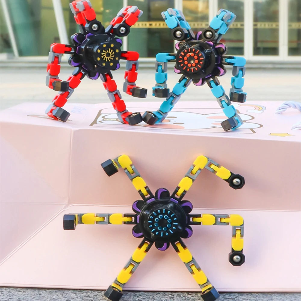 Fidget Spinner Deformable Sensory Toy for Kids and Adults