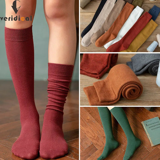 Women’s Thigh High Socks Cotton Warm Long Stockings