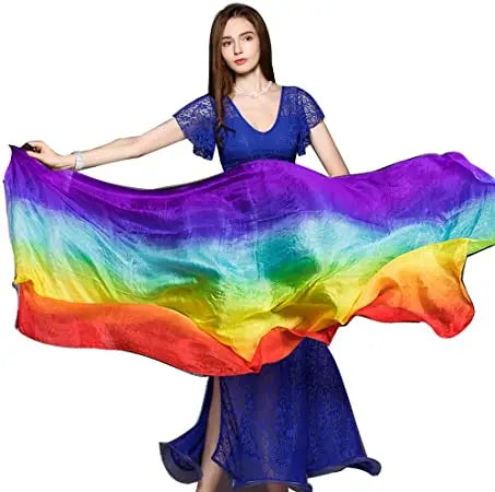 Belly Dance Veil – Silk Scarf for Dance Performances