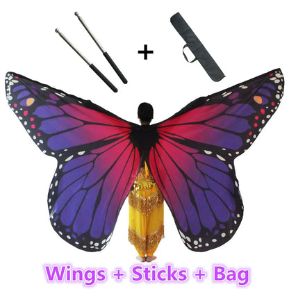 Butterfly Dance Wings for Kids & Adults – Belly Dance Costume