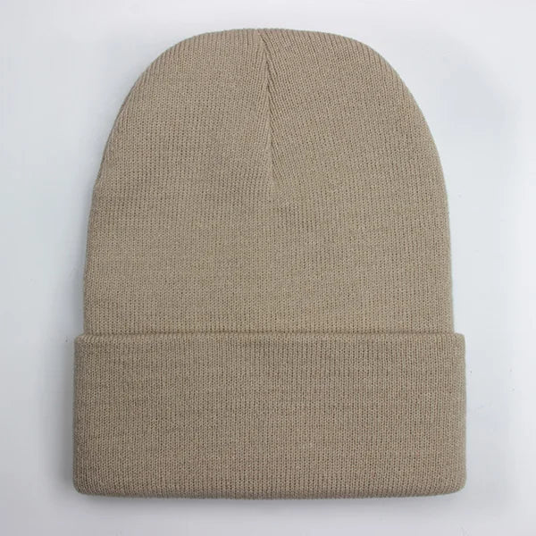 Unisex Beanie Winter Knit Cap – Soft Warm Acrylic Hat for Men & Women