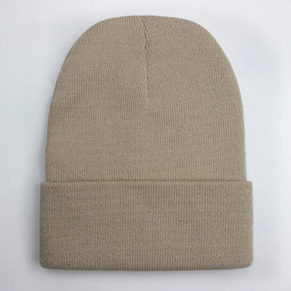 Unisex Beanie Winter Knit Cap – Soft Warm Acrylic Hat for Men & Women