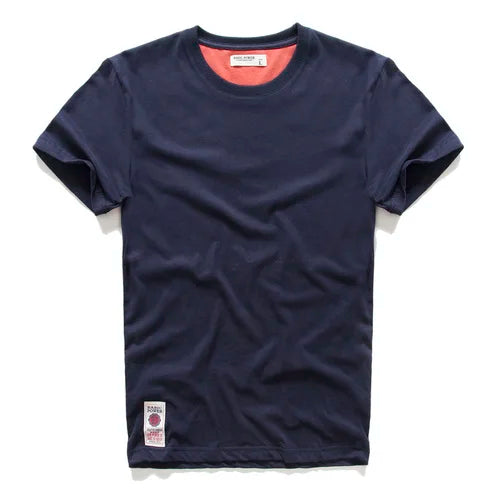 Men's T-Shirts Cotton Short Sleeve Casual O-Neck