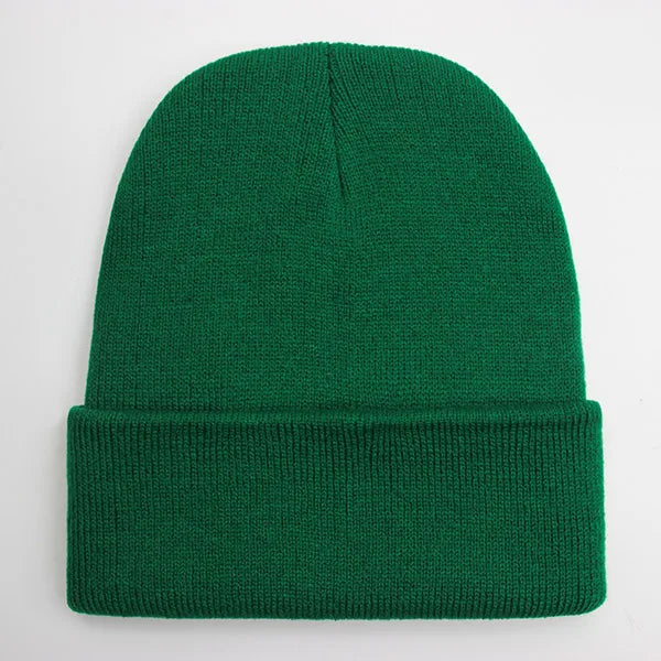 Unisex Beanie Winter Knit Cap – Soft Warm Acrylic Hat for Men & Women