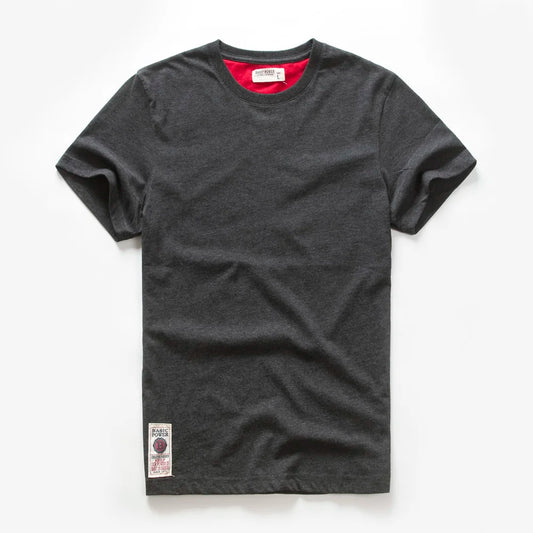 Men's T-Shirts Cotton Short Sleeve Casual O-Neck
