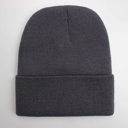 Unisex Beanie Winter Knit Cap – Soft Warm Acrylic Hat for Men & Women