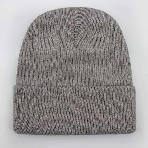 Unisex Beanie Winter Knit Cap – Soft Warm Acrylic Hat for Men & Women