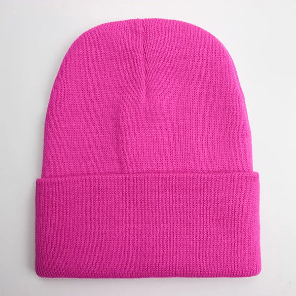 Unisex Beanie Winter Knit Cap – Soft Warm Acrylic Hat for Men & Women