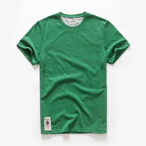 Men's T-Shirts Cotton Short Sleeve Casual O-Neck