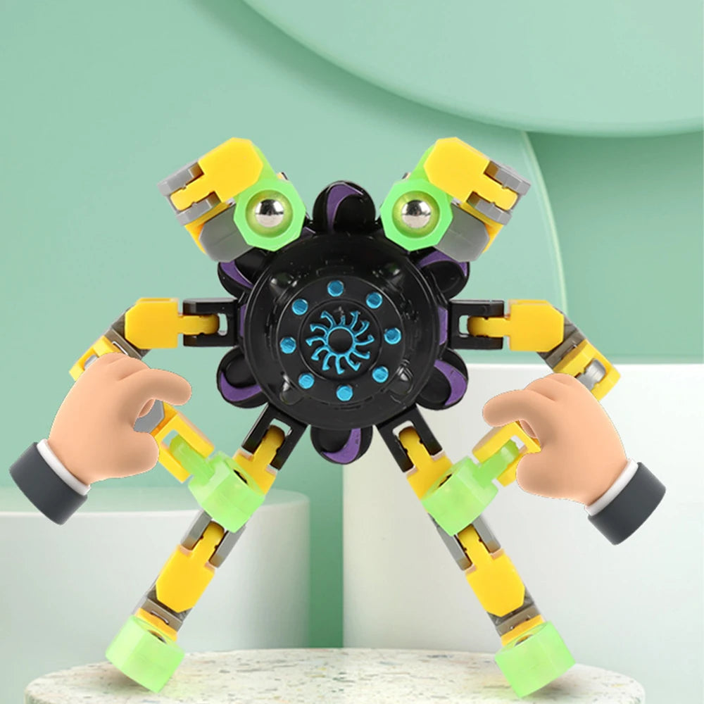 Fidget Spinner Deformable Sensory Toy for Kids and Adults