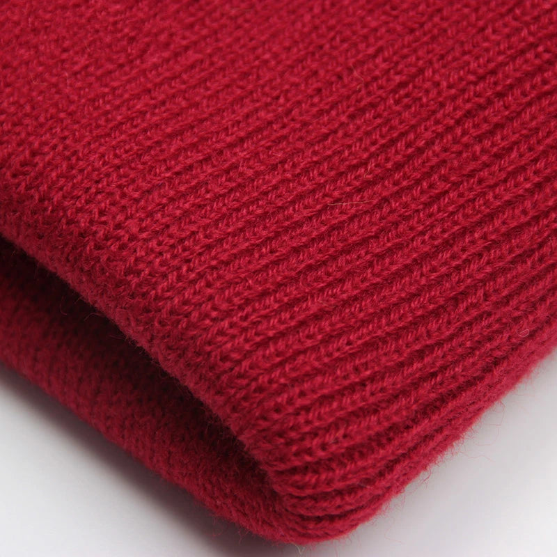 Unisex Beanie Winter Knit Cap – Soft Warm Acrylic Hat for Men & Women