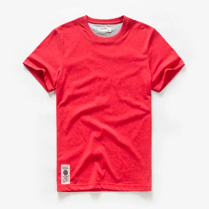 Men's T-Shirts Cotton Short Sleeve Casual O-Neck
