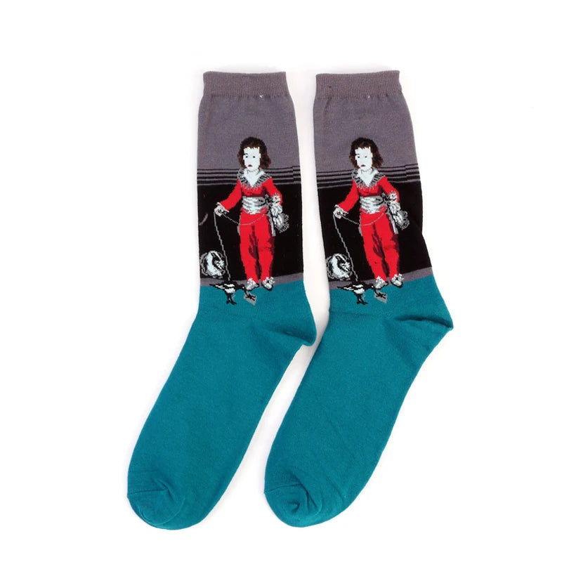 Women’s Casual Socks Cotton Blend Patterned Middle Tube