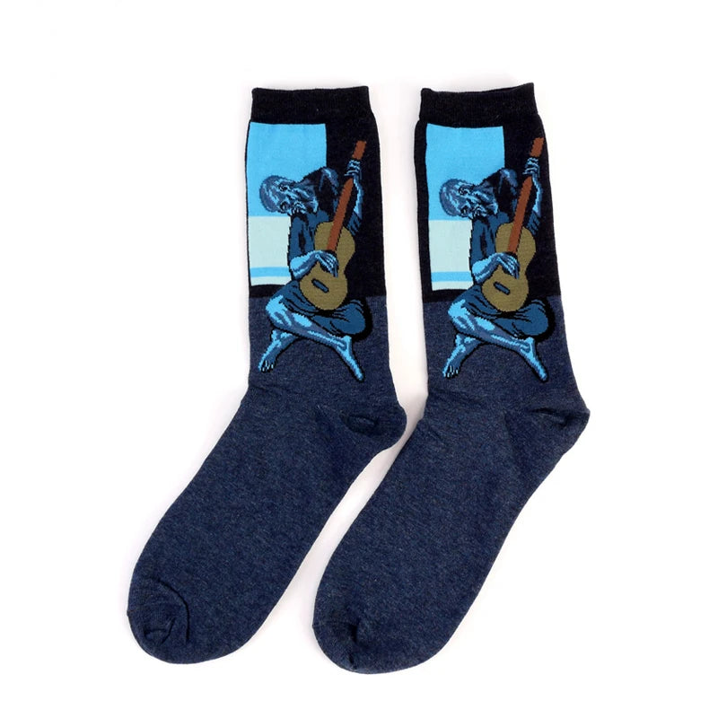 Women’s Casual Socks Cotton Blend Patterned Middle Tube