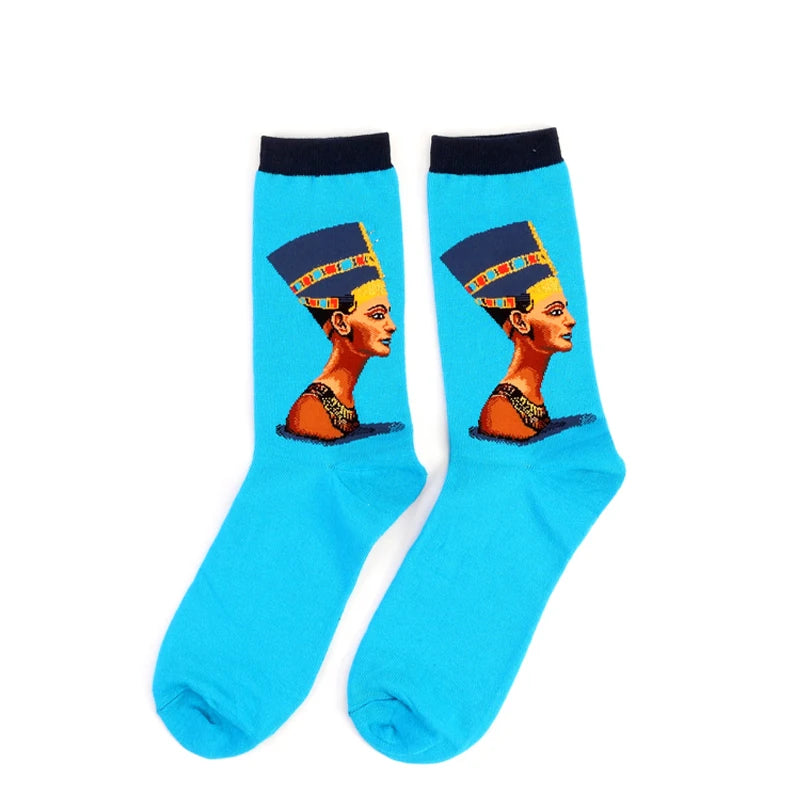 Women’s Casual Socks Cotton Blend Patterned Middle Tube