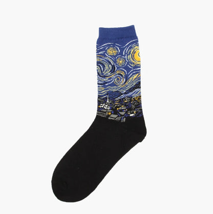 Women’s Casual Socks Cotton Blend Patterned Middle Tube