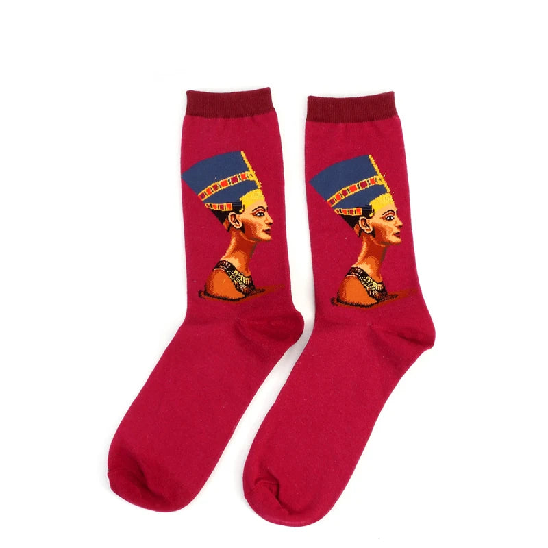 Women’s Casual Socks Cotton Blend Patterned Middle Tube