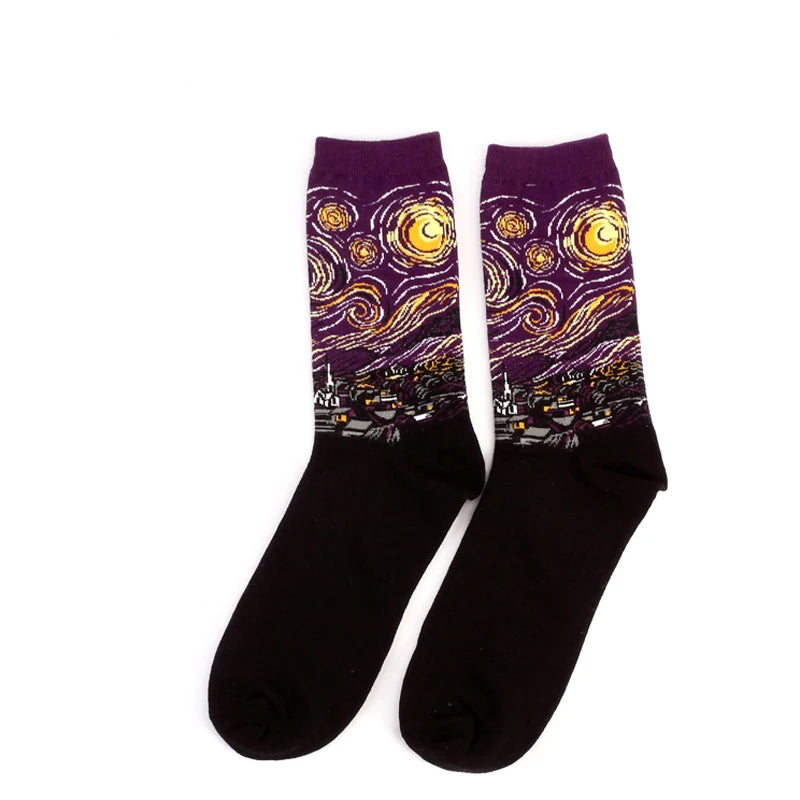 Women’s Casual Socks Cotton Blend Patterned Middle Tube