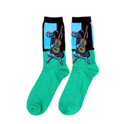 Women’s Casual Socks Cotton Blend Patterned Middle Tube