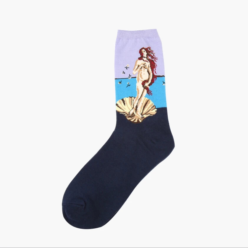 Women’s Casual Socks Cotton Blend Patterned Middle Tube