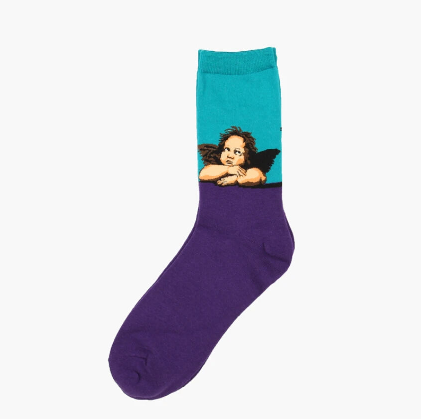 Women’s Casual Socks Cotton Blend Patterned Middle Tube