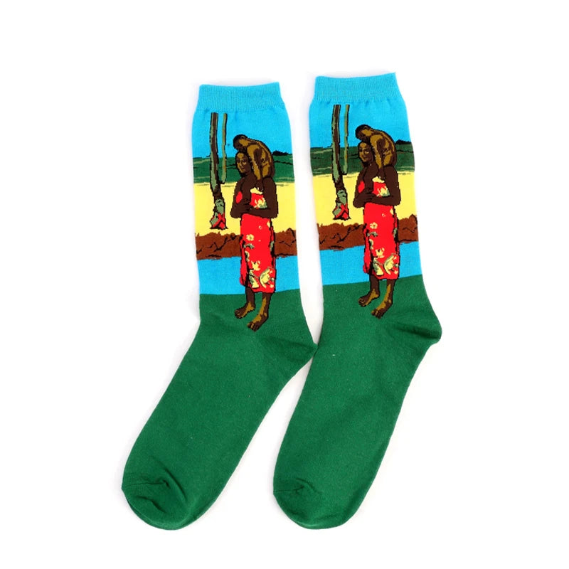 Women’s Casual Socks Cotton Blend Patterned Middle Tube