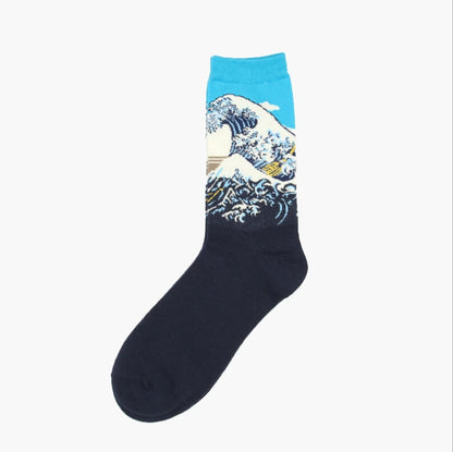 Women’s Casual Socks Cotton Blend Patterned Middle Tube