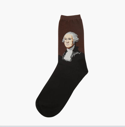 Women’s Casual Socks Cotton Blend Patterned Middle Tube