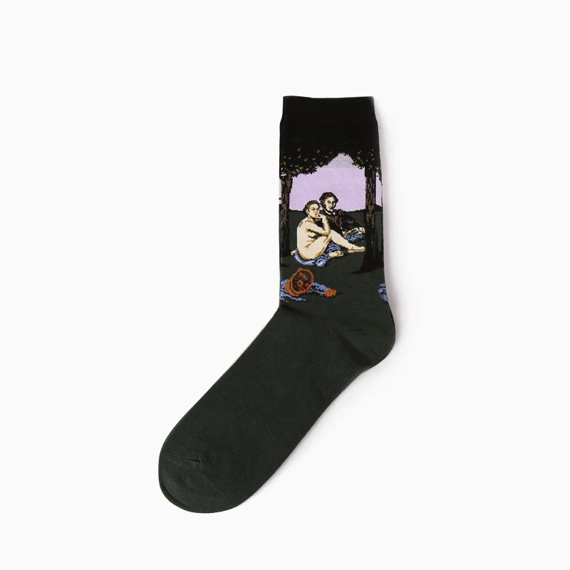 Women’s Casual Socks Cotton Blend Patterned Middle Tube
