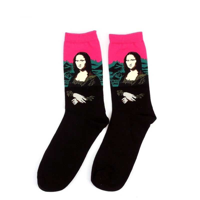 Women’s Casual Socks Cotton Blend Patterned Middle Tube