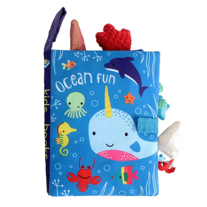 Baby Cloth Book, Interactive Sensory Early Learning Toy for Babies