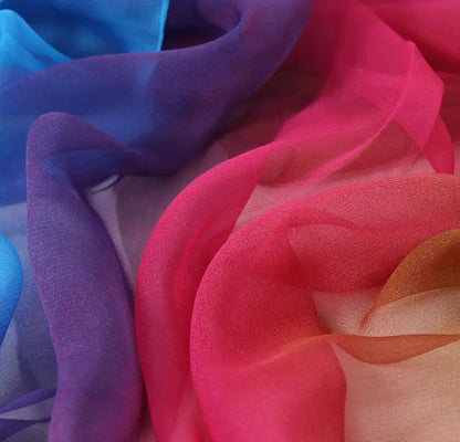 Chiffon Scarf for Women, Long Solid Color Summer Shawl